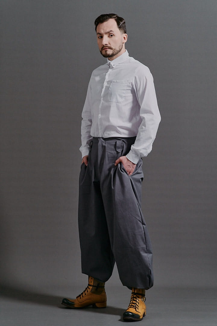 Spodnie Cwaniaki Szare Męskie