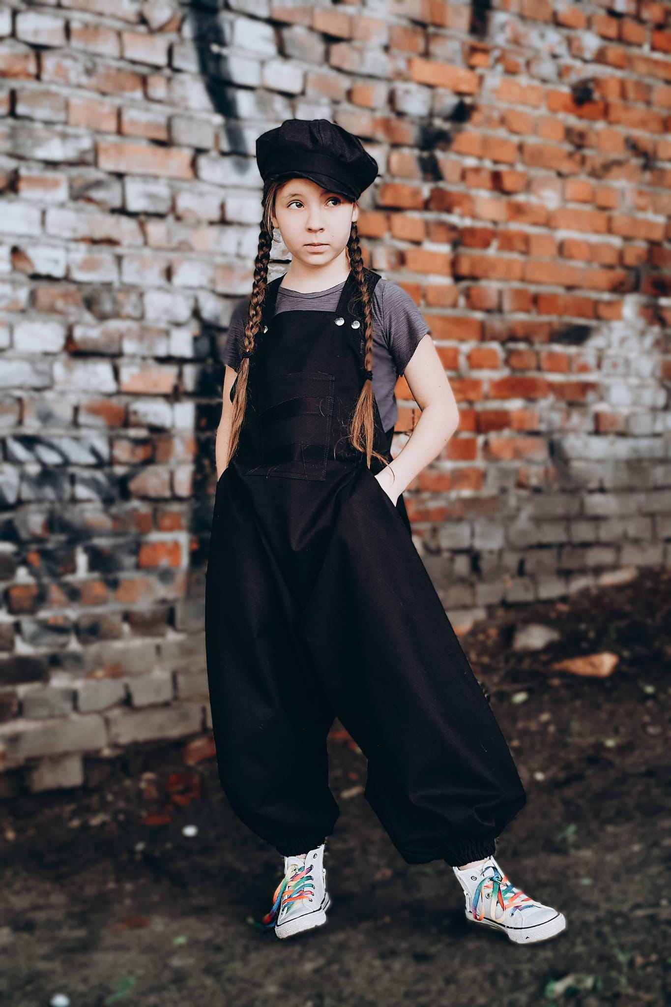 Spodnie dziecięce Hultaje czarne