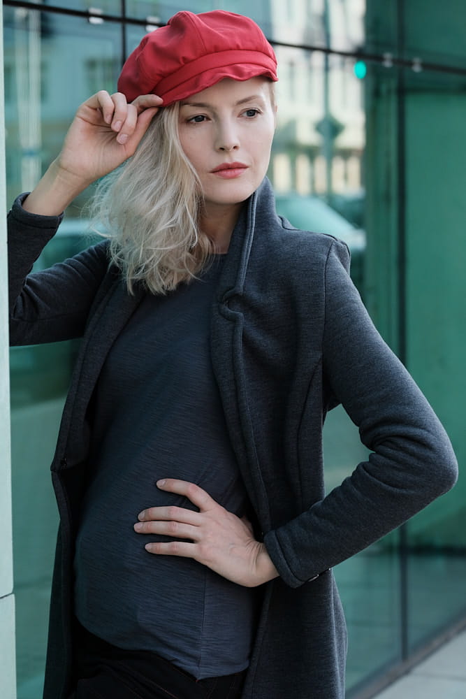 Kaszkiet damski czerwony