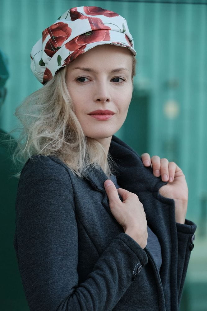 Kaszkiet damski w maki