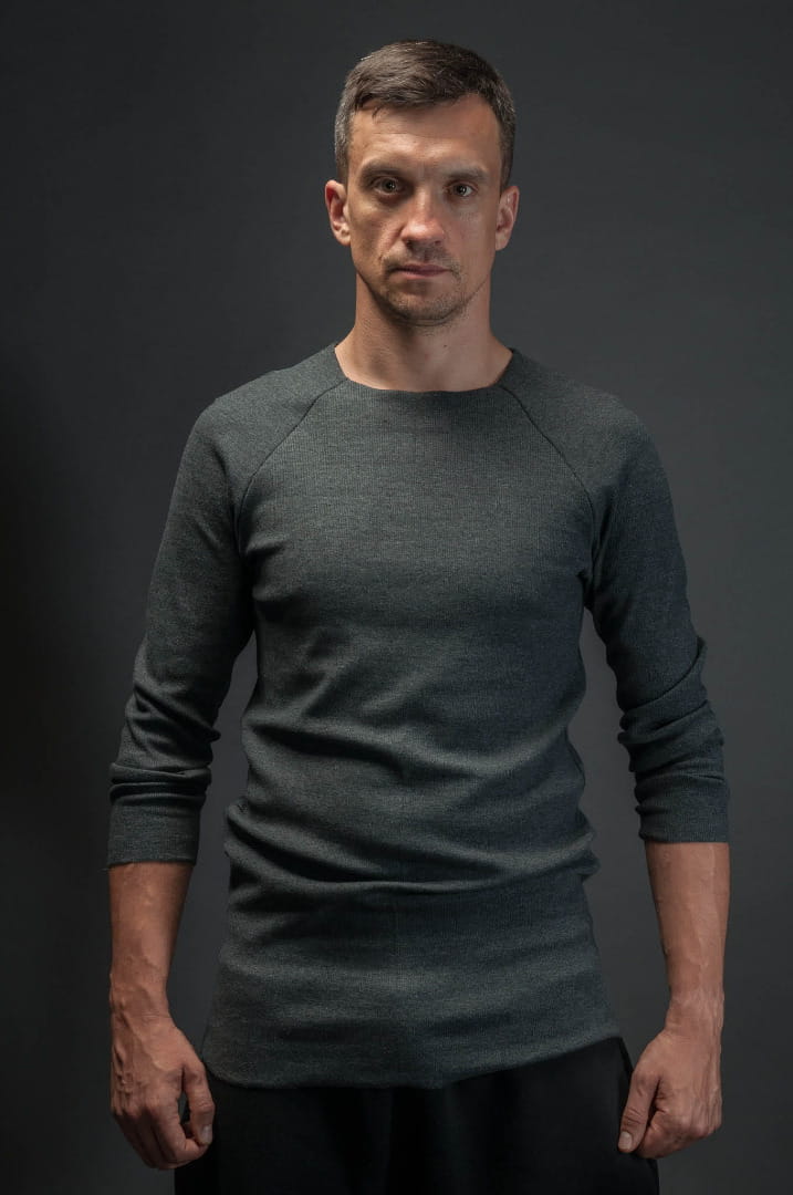 Bluzka męska ciemnoszara