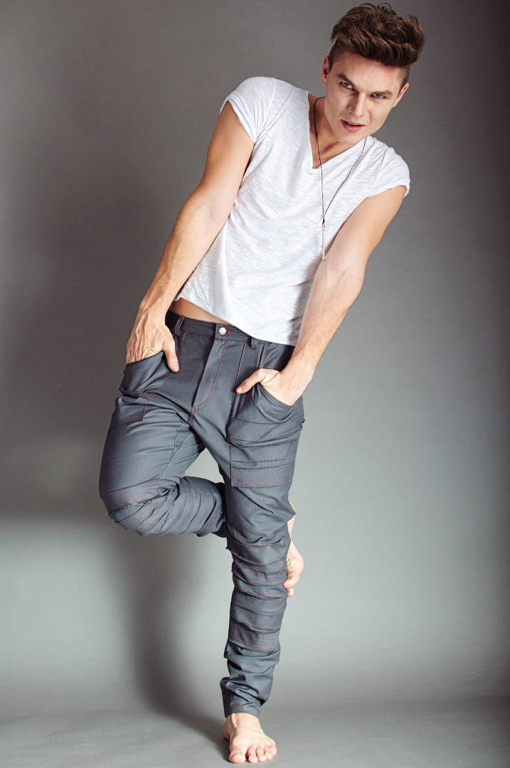 Spodnie Rockersy Szare męskie