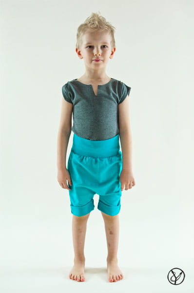 Szorty turkusowe dziecięce