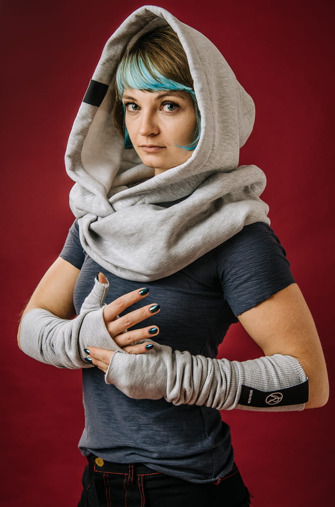 Rękawiczki Łotrzyce Szare