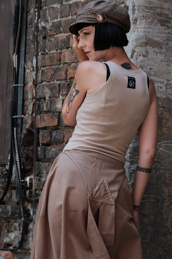 Bokserka damska piaskowa