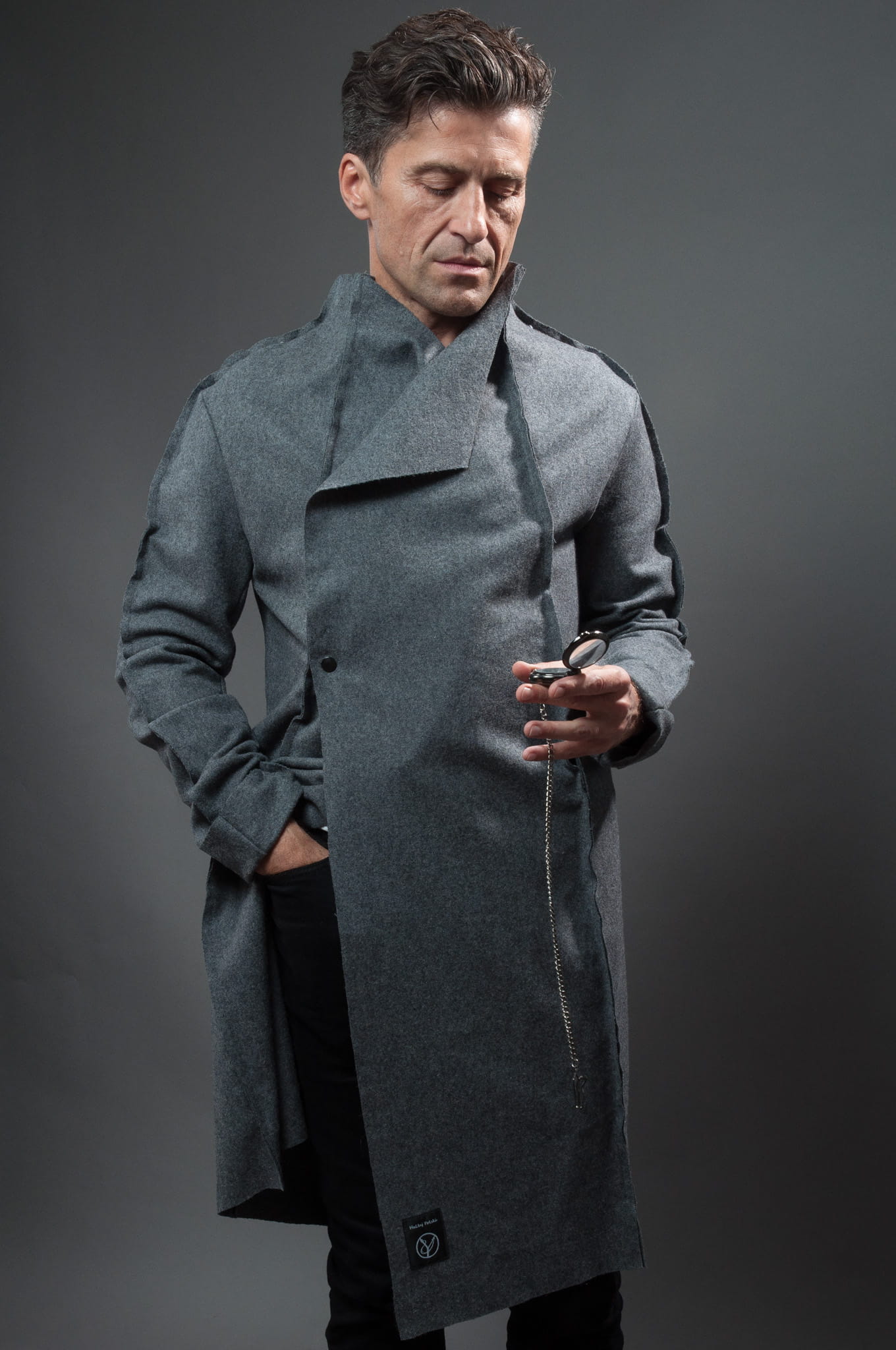 Płaszcz sukienny męski