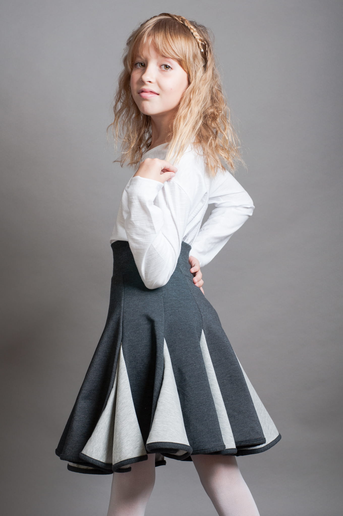 Lambadówka szaro-szara