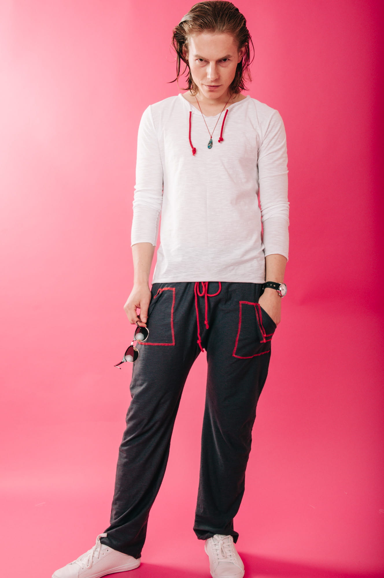 Bluzka Szpanerka Biała męska