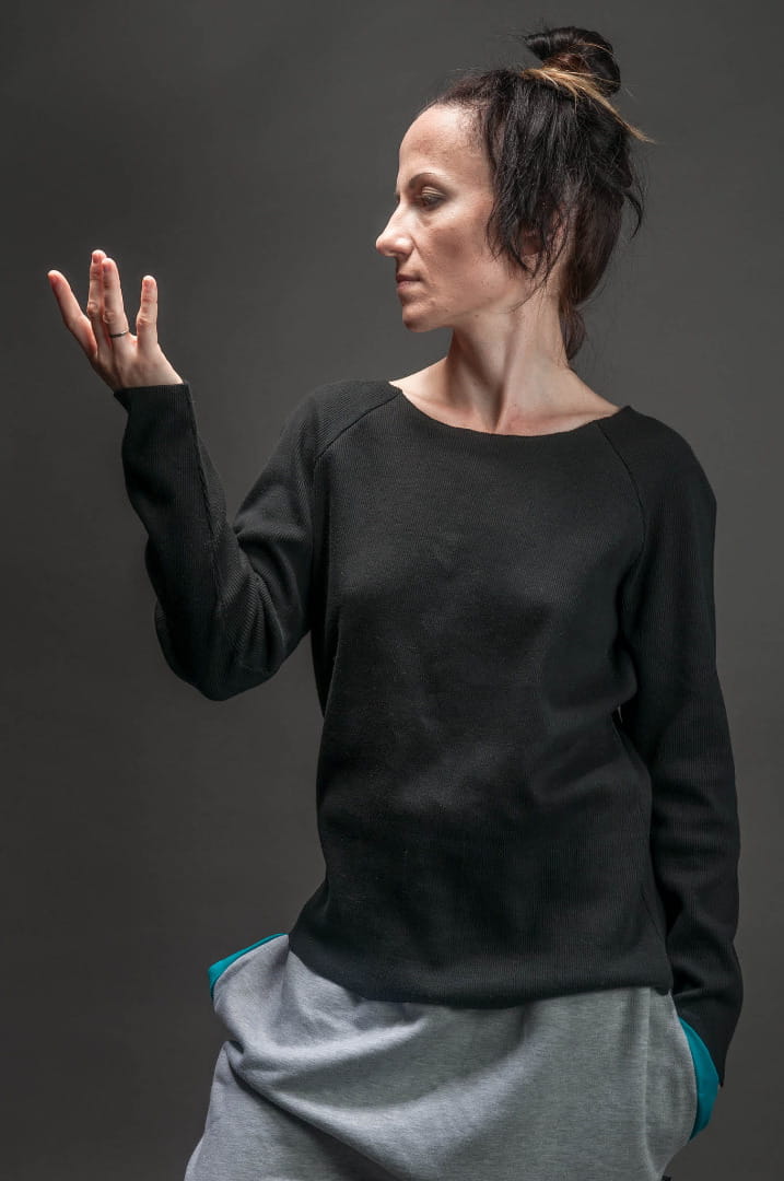 Bluzka damska czarna