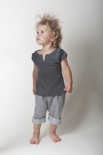 Szorty jasnoszare dziecięce