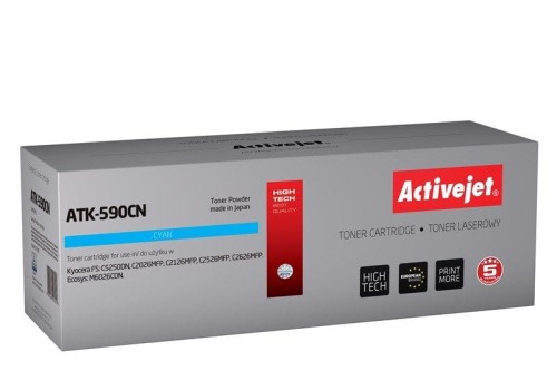 ATK-590CN Toner (zamiennik Kyocera TK-590C; Supreme; 5000 stron; niebieski)