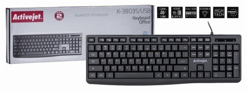 Klawiatura przewodowa USB K-3803S