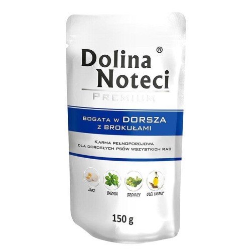Premium bogata w dorsza z brokułami - mokra karma dla psa - 150g