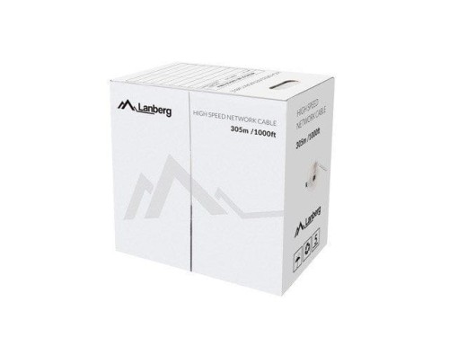 KABEL UTP KAT.5E 305M DRUT CU POMARAŃCZOWY FLUKE PASSED LCU5-12CU-0305-O