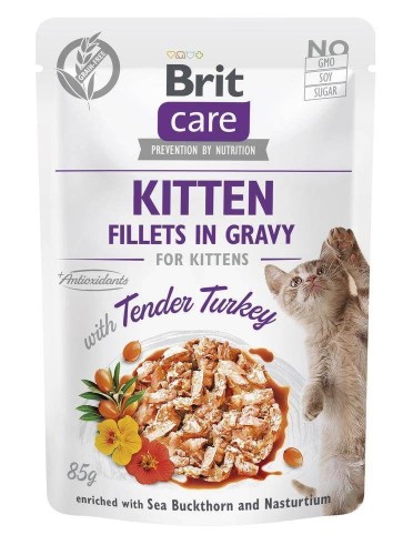 Care Cat Kitten Tender Turkey Pouch - mokra karma dla kota - 85 g