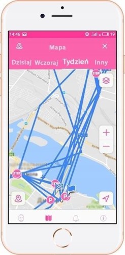 Smartwatch GPS K17 Różowy (K17PK)