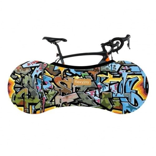 ELASTYCZNY UNIWERSALNY POKROWIEC NA ROWER Z ETUI TRANSPORTOWYM WIELOKOLOROWY FJB713