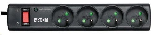 Listwa przeciwprzepięciowa EATON PS4F (4 x UTE; 10 A; kolor czarny)