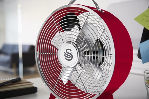 Wentylator biurkowy Swan RETRO SFA12630RN (kolor czerwony)