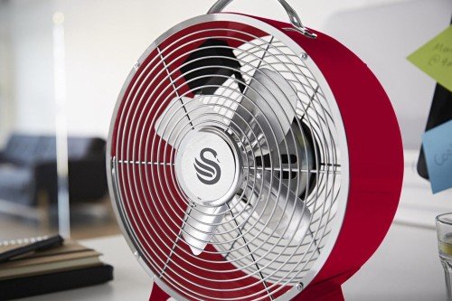 Wentylator biurkowy Swan RETRO SFA12630RN (kolor czerwony)