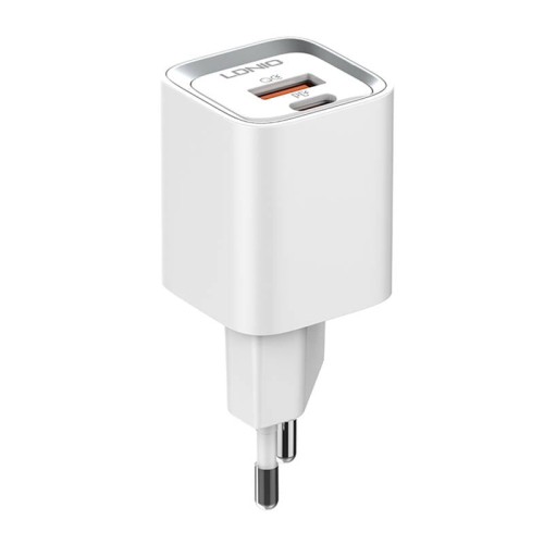 Ładowarka sieciowa LDNIO A2318C USB, USB-C 20W + Kabel USB-C - USB-C