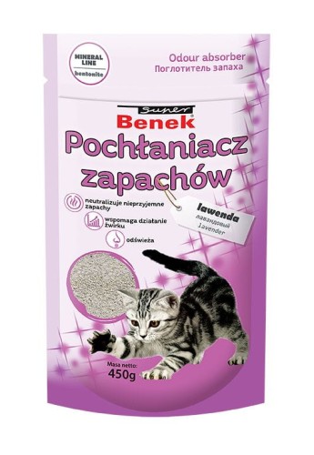 Pochłaniacz zapachu Super Benek Lawenda - 0,45kg