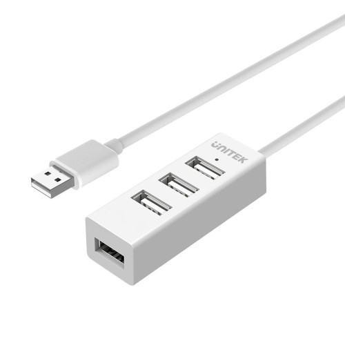 HUB 4X USB 2.0 - BIAŁY, Y-2146