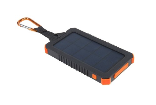 POWERBANK SOLARNY 5000 MAH, USB-C 10W, USB-A 10W, WODOODPORNY IPX4