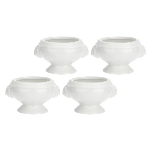 Zestaw 4 miseczek Chimera lew - Biały, 62 ml