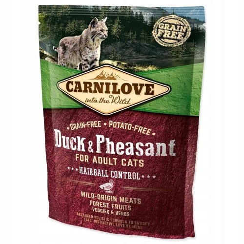 CARNILOVE CAT DUCK&PHEASANT HAIRBALL CONTROL 400G
