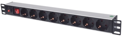 LISTWA ZASILAJĄCA RACK 19 X8 1U SCHUKO 3M BEZPIECZNIK 713986