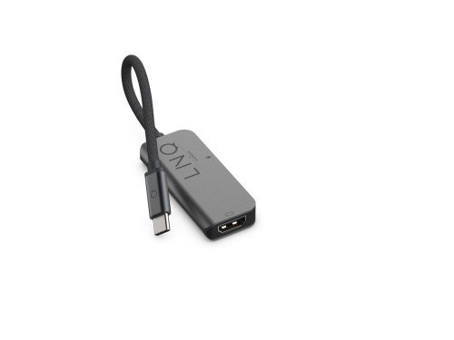 HUB USB-C ADAPTER 2IN1 (1X HDMI 2.0 4K/60HZ, 1X USB-C PD 100W DO ZASILANIA), PLECIONY KABEL 15 CM
