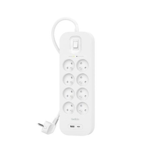 LISTWA ZASILAJĄCA 8-PORTS + 1XUSB-A/1XUSB-C, 900J