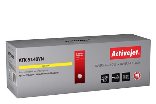 Activejet ATK-5140YN Toner (zamiennik Kyocera TK-5140Y; Supreme; 5000 stron; żółty)