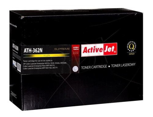 Activejet ATH-362N Toner (zamiennik HP 508A CF362A; Supreme; 5000 stron; żółty)