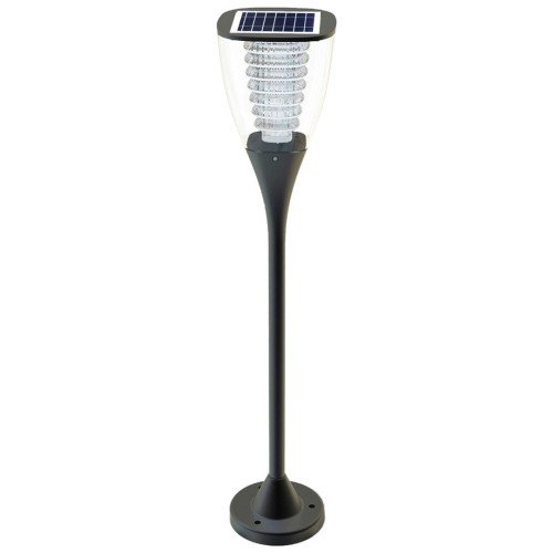 SOLARNA LAMPA OGRODOWA PEARL 100LM, CIEPŁY BIAŁY LEDX7, PANEL SOLARNY 1.6W CZUJNIK ZMIERZCHU, 80CM, CZARNA, ESL-25H