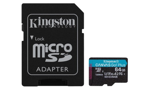 microSDXC Canvas Go Plus 64GB + adapter