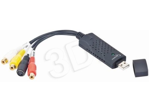 Adapter GEMBIRD UVG-002 (USB M - RCA, S-Video F; 0,50m; kolor czarny)