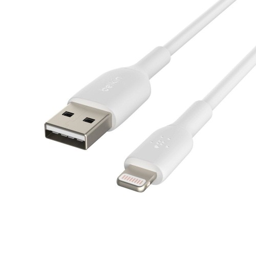 KABEL PVC USB-A - LTG 15CM, BIAŁY