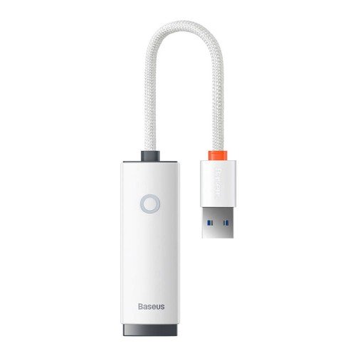 Adapter sieciowy Baseus Lite Series USB-C do RJ45 (biały)