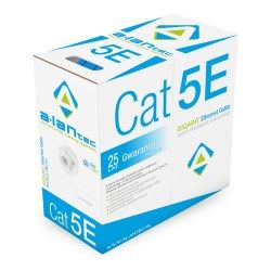 Kabel sieciowy U/UTP kat.5e Eca PVC (NIEBIESKA powłoka) 305m