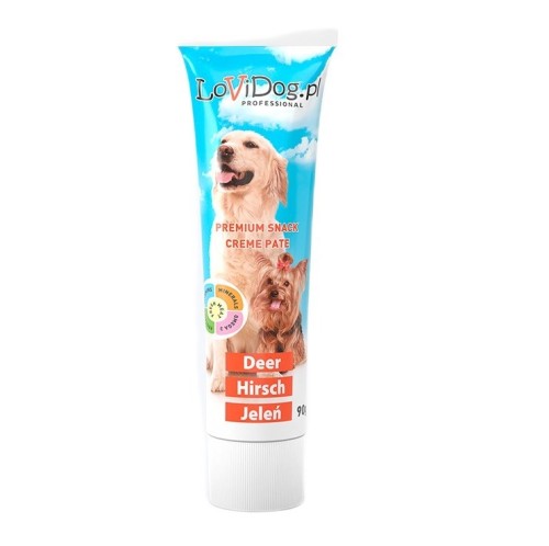 Lovi Dog tubka ALL LIFE STAGES JELEŃ 90 g- przysmak