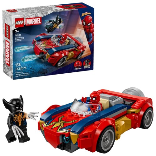 LEGO Marvel Super Heroes 76336 Wolverine jako Venom i samochód Spider-Mana