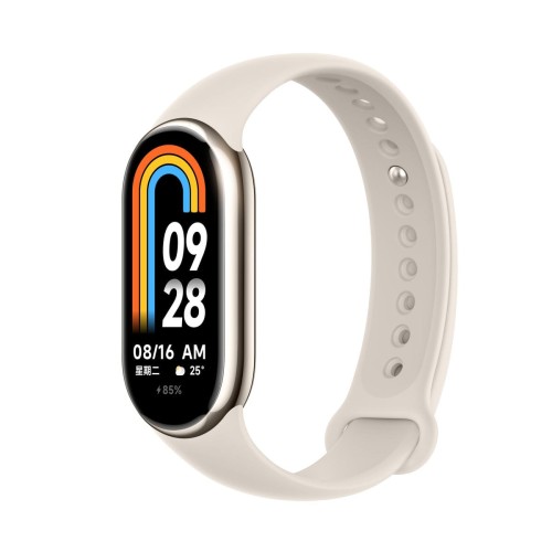 Xiaomi Smart Band 8 Złoty | Inteligentna opaska sportowa | Bluetooth 5.1, 190mAh, 1.62", 5 ATM, akcelerometr, sensor PPG, żyroskop