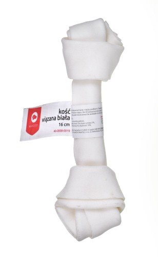 Kość wiązana biała 16cm 1szt.