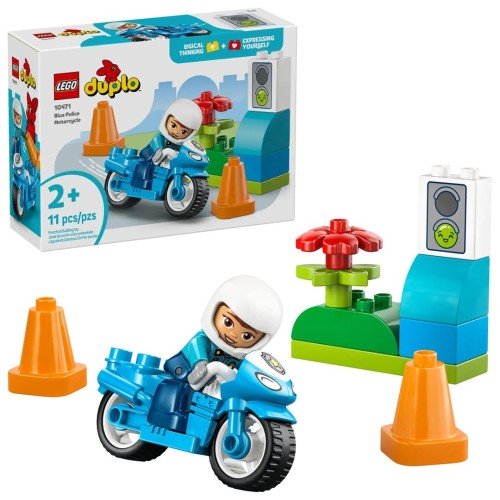 LEGO DUPLO TOWN 10471 Niebieski motocykl policyjny