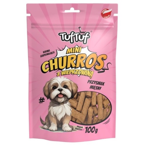 Tuf Tuf Mini Churros z wieprzowiną dla psa 100g