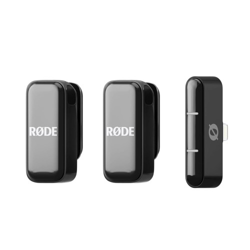 RODE Wireless Micro - 2-kanałowy cyfrowy system bezprzewodowy (Lightning, Czarny)