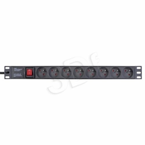 Listwa przeciwprzepięciowa A-LAN PZ081U3M (8 x UTE; 16 A (3680 W); 3m; kolor czarny)