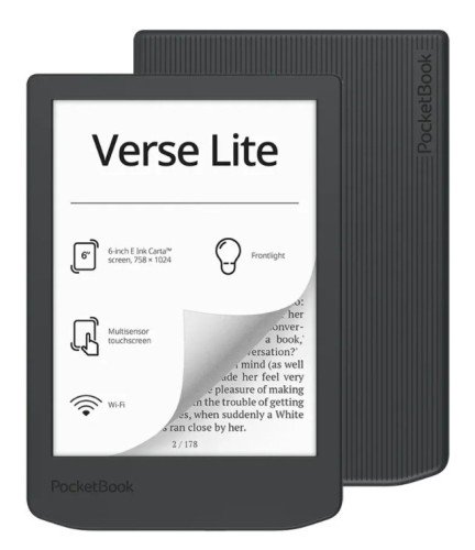 Ebook PocketBook Verse Lite 619 6" E-Ink Carta 8GB Wi-Fi Gray